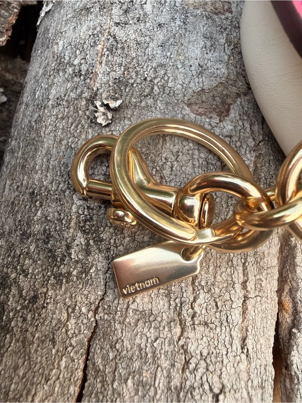 Coach mini saddle bag charm